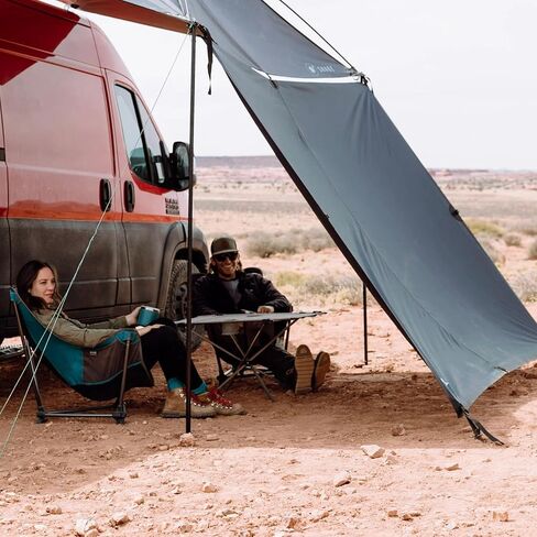 MoonShade and Long MoonWall Bundle, Portable Awning for Increased Shade and Privacy, Lightweight Durable for Large Shade Coverage, Suitable for Vans, Trucks, Full-Size SUVs, and Larger Vehicles in Saudi Arabia