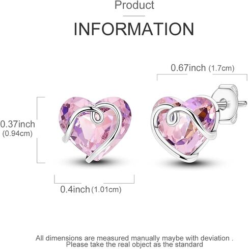 Parmuz 925 Sterling Silver Stud Earrings, Dainty Simple Heart love four leaves Halloween gold Skull Earrings for Women in Saudi Arabia