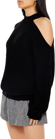 Forever 21 Women's Asymmetrical Open-Shoulder Sweater in Saudi Arabia