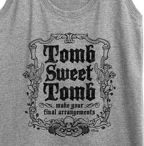 ديزني - Haunted Mansion Parks - Tomb Sweet Tomb - قميص بدون أكمام نسائي بظهر متسابق in Kuwait