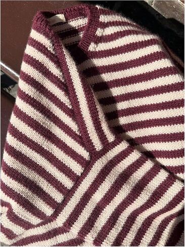 Milumia Women's Striped Button Down Knit Cardigan Long Sleeve Crewneck Loose Sweater Tops in Saudi Arabia