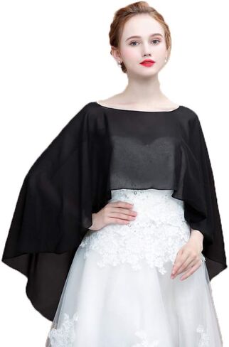 Womens Soft Chiffon Shawls and Wraps Shrugs For Formal Evening Wedding Capes Scarves in Saudi Arabia