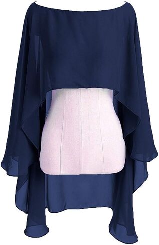 Womens Soft Chiffon Shawls and Wraps Shrugs For Formal Evening Wedding Capes Scarves in Saudi Arabia
