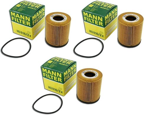 Set of 3 Engine Oil Filters HU8162x for Mini R52 R53 Cooper 02-08 1.6 L4 in Saudi Arabia