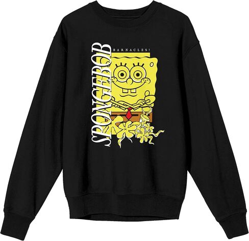 قميص من النوع الثقيل Bioworld Spongebob Squarepants Barnacles للكبار ذو رقبة دائرية وأكمام طويلة in Saudi Arabia