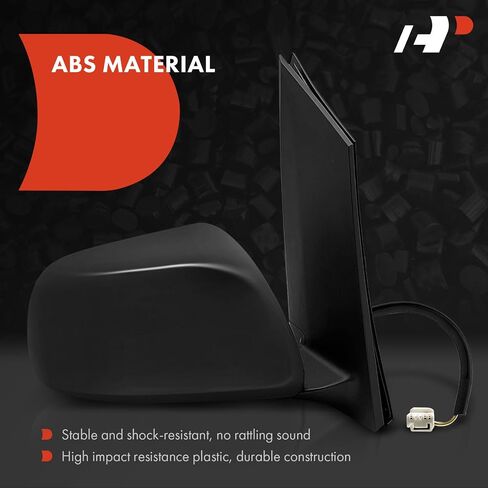 A-Premium Passenger Side Power Door Mirror - Compatible with Toyota Sienna 2011 2012 2013 2014 - Non-Heated Manual Folding Black Outside Rear View Mirror - Replace# 8791008081 in Saudi Arabia