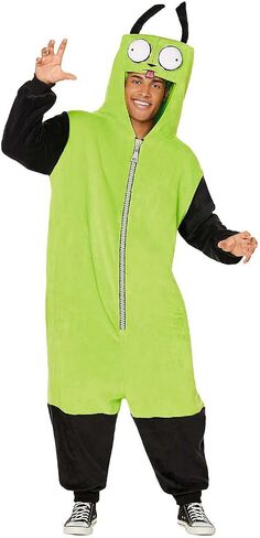 Spirit Halloween Invader Zim Adult GIR Jumpsuit Costume, Officially Licensed in Saudi Arabia