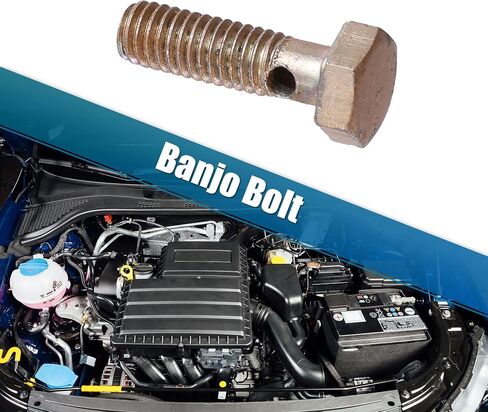 X AUTOHAUX 2 مجموعة مسمار بانجوي تركيب الفرامل طقم محوّل M6x1 خط الفرامل موضوع مسمار بانجوي مع فواصل 6 مللي متر in Saudi Arabia