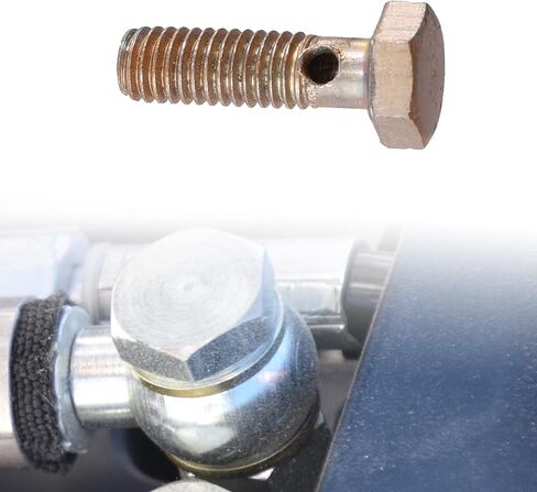 X AUTOHAUX 2 مجموعة مسمار بانجوي تركيب الفرامل طقم محوّل M6x1 خط الفرامل موضوع مسمار بانجوي مع فواصل 6 مللي متر in Saudi Arabia