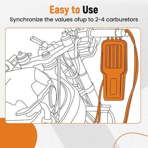 maXpeedingrods Universal 4-Cylinder 3-Cylinder 2-Cylinder Carburetor Synchronizer for Motorcycle, Carb Balancer Synchronization Gauge in Saudi Arabia