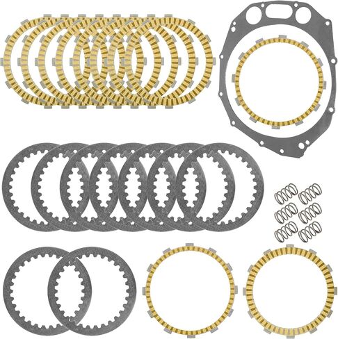 Caltric Clutch Plates with Springs and Gasket Compatible with Suzuki GSX1300RZ Hayabusa 1300 2002 2003 2004 2005 2006 2007 in Saudi Arabia