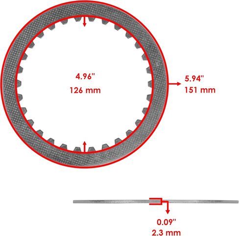 Caltric Clutch Plates with Springs and Gasket Compatible with Suzuki GSX1300RZ Hayabusa 1300 2002 2003 2004 2005 2006 2007 in Saudi Arabia