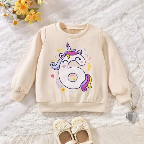 6th Birthday Outfit for Girls 6 Year Old Six Sixth Sweatshirt Tutu Skirt Fall Clothes in Kuwait