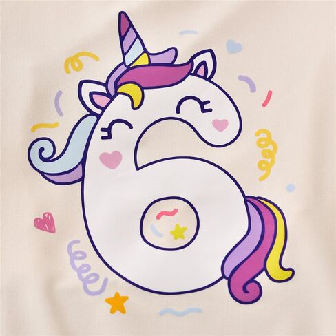 6th Birthday Outfit for Girls 6 Year Old Six Sixth Sweatshirt Tutu Skirt Fall Clothes in Kuwait