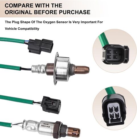 Oxygen O2 Sensor Upstream Downstream Fits for Honda Accord EX EX-L 2008-2012, for Acura TSX 2009-2014 2.4L - O2 Sensors Replace 234-9091 234-4462 Set of 2 in Saudi Arabia