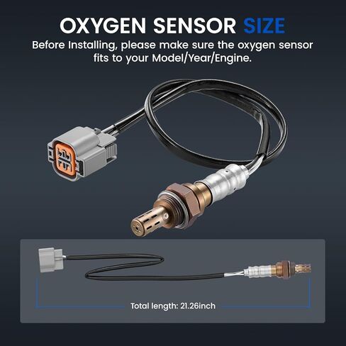 Oxygen O2 Sensor 234-4448 Downstream Compatible with Hyundai Sonata; Compatible with Kia Optima 2011-2013 2.0L 2.4L L4, Oxygen Sensor for 392102G550, 1PCS in Saudi Arabia
