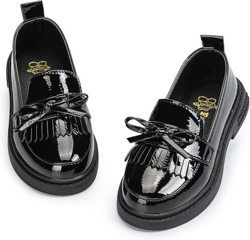 Oamico Toddler Girls Dress Shoes Little Girls Loafers School Uniform Mary Jane Flats for Girls Thick Non-Slip Sole Casual Shoe (Toddler/Little Kids) in Kuwait
