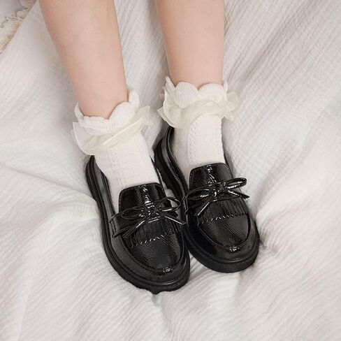 Oamico Toddler Girls Dress Shoes Little Girls Loafers School Uniform Mary Jane Flats for Girls Thick Non-Slip Sole Casual Shoe (Toddler/Little Kids) in Kuwait
