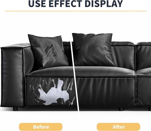 ONine Leather Repair Tape,Self Adhesive Leather Repair Patch,Leather Patches for Furniture,Sofa,Car Seats,Office Chair. Vinyl Repair Kit 3x60in(White Khaki) in Kuwait