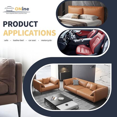 ONine Leather Repair Tape,Self Adhesive Leather Repair Patch,Leather Patches for Furniture,Sofa,Car Seats,Office Chair. Vinyl Repair Kit 3x60in(White Khaki) in Kuwait