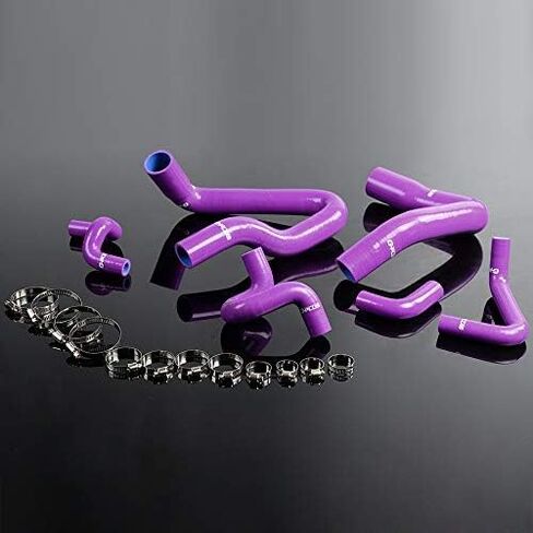 G-PLUS Silicone Radiator Coolant Hose Pipe Kit Clamps Compatible With Ford Mustang GT V8 2005-2006/Ford GT500 6PCS 2005-2010,Blue in Saudi Arabia