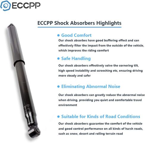 الصدمات، ECCPP 2 قطعة لفورد/لنكولن ممتص الصدمات الخلفي لـ 2004 2005 2006 2007 2008 2009 2010 2011 2012 لفورد F-150،2006-2008 لنكولن مارك LT 344415 الدعامات التلقائية in Saudi Arabia