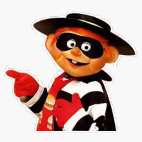 Hamburglar Sticker Vinyl Bumper Sticker Decal Waterproof 5" in Saudi Arabia
