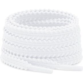 DELELE Thick Flat Shoe Laces: Replacement Athletic Shoelaces for Sneakers(2Pair) in Kuwait