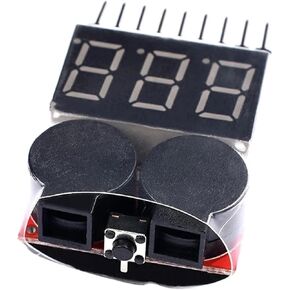 1-8S Lipo/Li-ion/Fe Battery Voltage 2 IN1 Tester Low Voltage Buzzer Alarm in Saudi Arabia