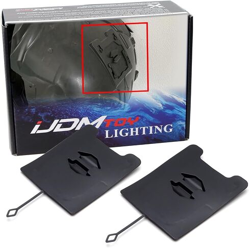 iJDMTOY 2pc OEM-Spec Front Wheel Well Arch Lincer Maintenance Flap Cover Cap Lids for Headlamp & Fog Lamp Access, Compatible with Mercedes X156 GLA-Class, R172 SLK SLC-Class in Saudi Arabia