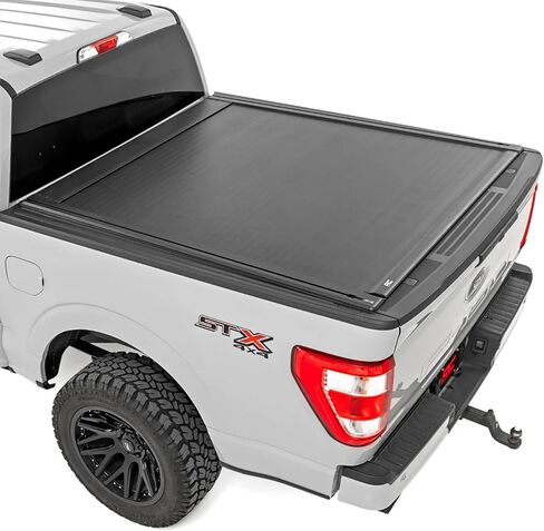 Rough Country Power Retractable Tonneau Bed Cover for Ford F-150 (2015-2025) - Fits 5'7" (67.1") Bed, Low-Profile Aluminum, All-Weather Truck Bed Protection in Saudi Arabia