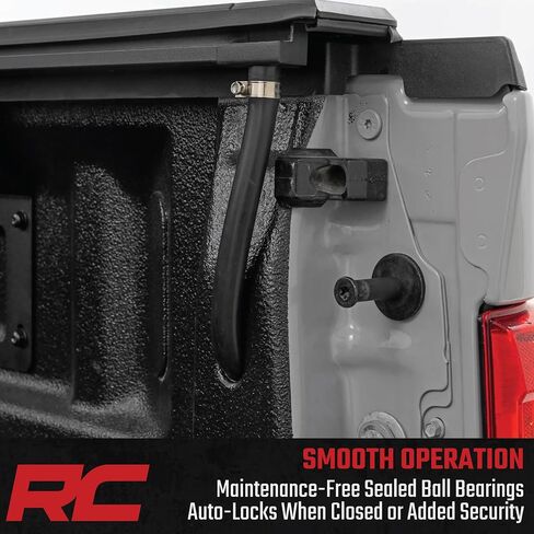 Rough Country Power Retractable Tonneau Bed Cover for Ford F-150 (2015-2025) - Fits 5'7" (67.1") Bed, Low-Profile Aluminum, All-Weather Truck Bed Protection in Saudi Arabia