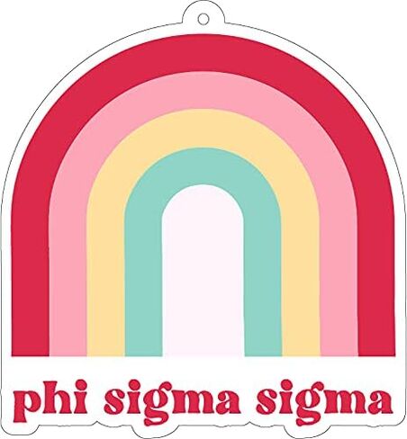 Sorority Shop Phi Sigma Sigma - Rainbow Air Freshener - 2/Pack - Flowers & Sunshine Scent in Saudi Arabia