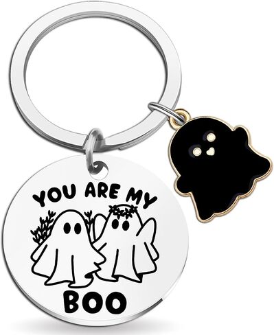 Spooky Gifts for Women Men Cute Ghost Keychain Couple Stocking Stuffers for Boyfriend Girlfriend in Kuwait