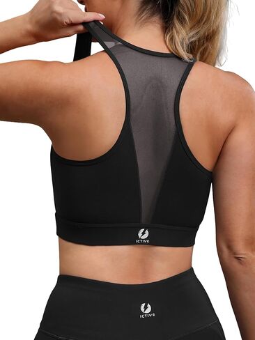 Sports Bras for Women High Impact Bust Push up Mesh Back Workout Yoga Running Bra in Saudi Arabia