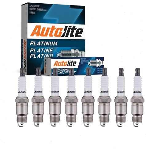 8 pc Autolite Platinum Spark Plugs compatible with Ford Bronco 5.0L 5.8L V8 1984-1996 in Saudi Arabia