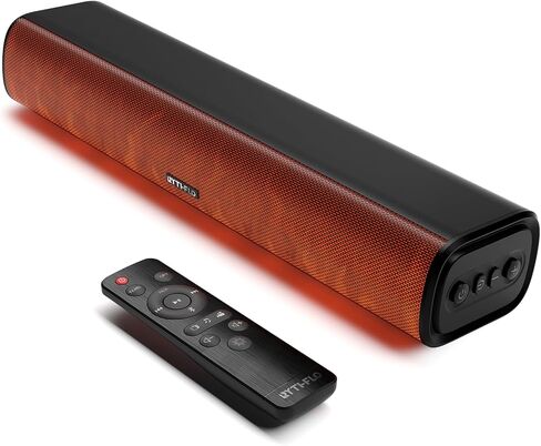 Sound Bars for TV 16-inch, Cinematic TV Bluetooth Sound Bar with Impactful Bass, Dynamic Lights and Remote Control, Wall Mountable Sound Bar Work with Traditional or Smart TV, Computer in Saudi Arabia