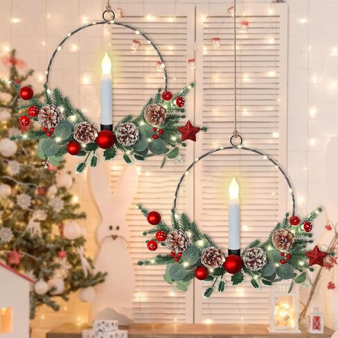 Weldomcor Artificial Floral Wreath for Front Door Floral Hoop Wreath Decor with Purple Flowers Green Leaves Garland Spring Wall Window Home Hanging Decorations in Saudi Arabia