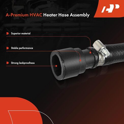 A-Premium Inlet HVAC Heater Hose Pipe Line Assembly Compatible with Chevrolet Silverado 1500 2500 3500 HD, Tahoe, Suburban, Avalanche & GMC Sierra 1500 HD, Yukon XL & Cadillac Escalade & Hummer H2 in Saudi Arabia