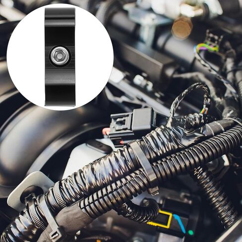 QWORK 6AN خرطوم فاصل المشبك، 4 قطع مشابك تثبيت خط الوقود، محول تركيب خرطوم الألومنيوم AN6، لخرطوم الوقود 3/8، خط الزيت، خط الفرامل in Kuwait