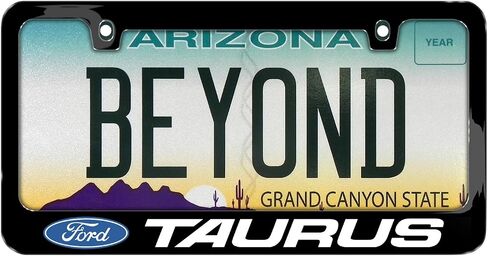 iPick Image for Ford Taurus in 3D on Mirror Chrome Metal License Plate Frame in Saudi Arabia