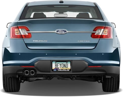 iPick Image for Ford Taurus in 3D on Mirror Chrome Metal License Plate Frame in Saudi Arabia