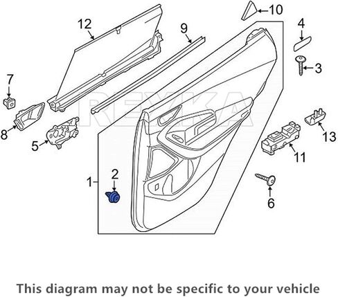 Rexka 10pcs Door Panel Interior Trim Garnish Retainer Clip Compatible with Hyundai 82315-2W000 Santa Fe Sonata in Saudi Arabia