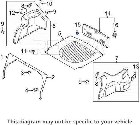 Rexka 10pcs Door Panel Interior Trim Garnish Retainer Clip Compatible with Hyundai 82315-2W000 Santa Fe Sonata in Saudi Arabia
