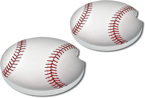 Elektroplate Soccer Ball Automotive Ceramic Coasters (2.6" Diameter) | Universal Fit for All Cars, Trucks, SUVs, and More | Absorbent Non-Slip Durable | Set of 2 in Saudi Arabia