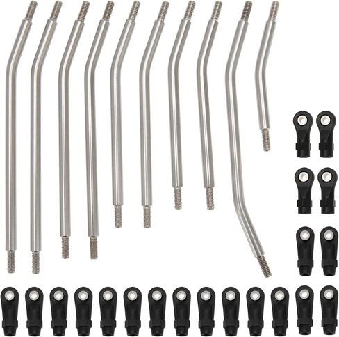 MEUS RACING SCX10 II Links Set 313mm Wheelbase for AXIAL SCX10 II 90046 90047 90035 Upgrade Parts 10pcs in Saudi Arabia