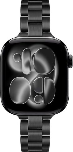 سوار TRUMiRR لساعة Apple Series 10 42 مم 46 مم 9 8 7 41 مم 45 مم ستارلايت للنساء، حزام ساعة نحيف من الفولاذ المقاوم للصدأ بديل حزام أنثوي لـ iWatch Ultra SE Series 6 5 4 40 مم 44 مم in Kuwait