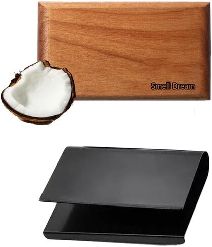 Wooden Car Aromatherapy Diffuser, 6 Natural Scents Collection with Teak, Amber, and Cabana Fragrances (Pine/Starter Kit) in Saudi Arabia