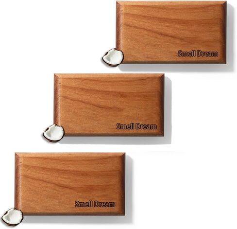 Wooden Car Aromatherapy Diffuser, 6 Natural Scents Collection with Teak, Amber, and Cabana Fragrances (Pine/Starter Kit) in Saudi Arabia