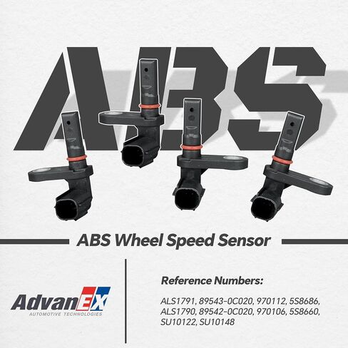 89543-0C020 89542-0C020 ABS Wheel Speed Sensor Front Rear Left Right Compatible with Toyota 2008-2017 Sequoia, 2007-2017 Tundra Replace ALS1791 ALS1790, 4pcs in Saudi Arabia